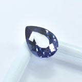 Certified Color-Change Alexandrite 5.30 Ct Pear Shape on White Background