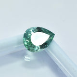 Natural bluish-green sapphire from Sri Lanka, 4.40 carats, a pear-shaped, certified loose gemstone