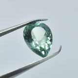 4.40ct natural bluish-green sapphire, certified and perfect for an engagement ring.