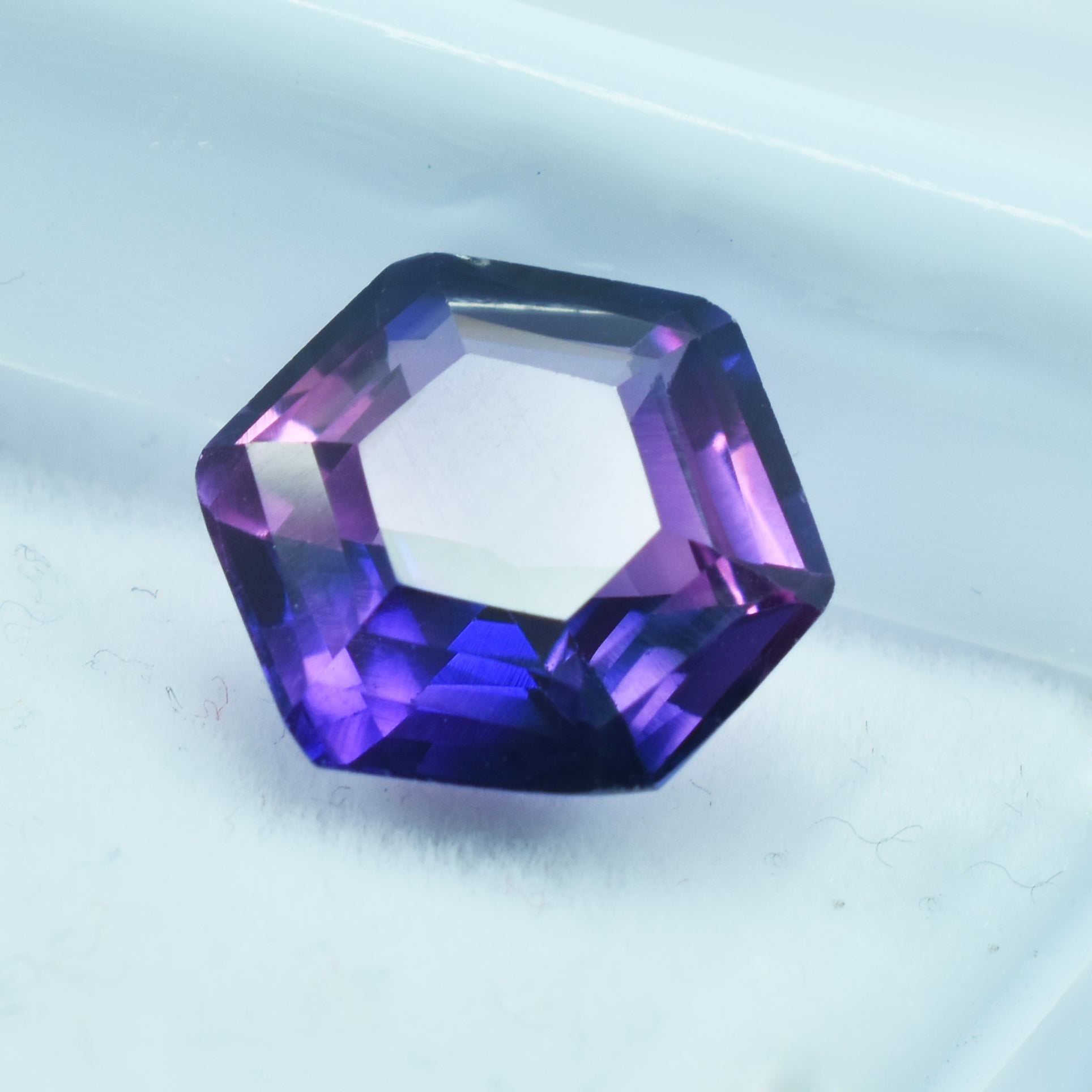 BRILLIANT OFFER !! Sapphire Beautiful Jewelry Natural 10.55 Carat Fancy Shape Purple Color Change Sapphire Certified Loose Gemstone ,September Sapphire Gem | FREE Delivery FREE Gift | Exclusive Offer