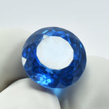 Certified natural blue sapphire loose gemstone.