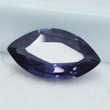 Certified 5.75 Ct Alexandrite Gemstone on White Background – Color-Change Marquise Shape from Russia