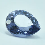Natural Color-Change Alexandrite Gem 7.60 Carat on White Background – Pear Cut, Ideal for Rings