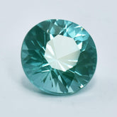 Rare 7.85ct round-cut bluish-green sapphire from Sri Lanka, a certified natural loose gemstone.