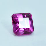 Square-cut pink sapphire, 9.70ct, a genuine and natural certified gemstone