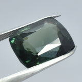 Deep Green Tourmaline Loose Gemstone Natural 10.85 Carat Cushion Cut Certified Tourmaline Gem Improved Circulation
