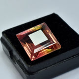 19.40 carat bi-color sapphire for engagement rings, a certified loose gemstone.