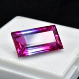 18.30ct natural emerald-cut sapphire from Sri Lanka, a certified loose gemstone for a ring or pendant.