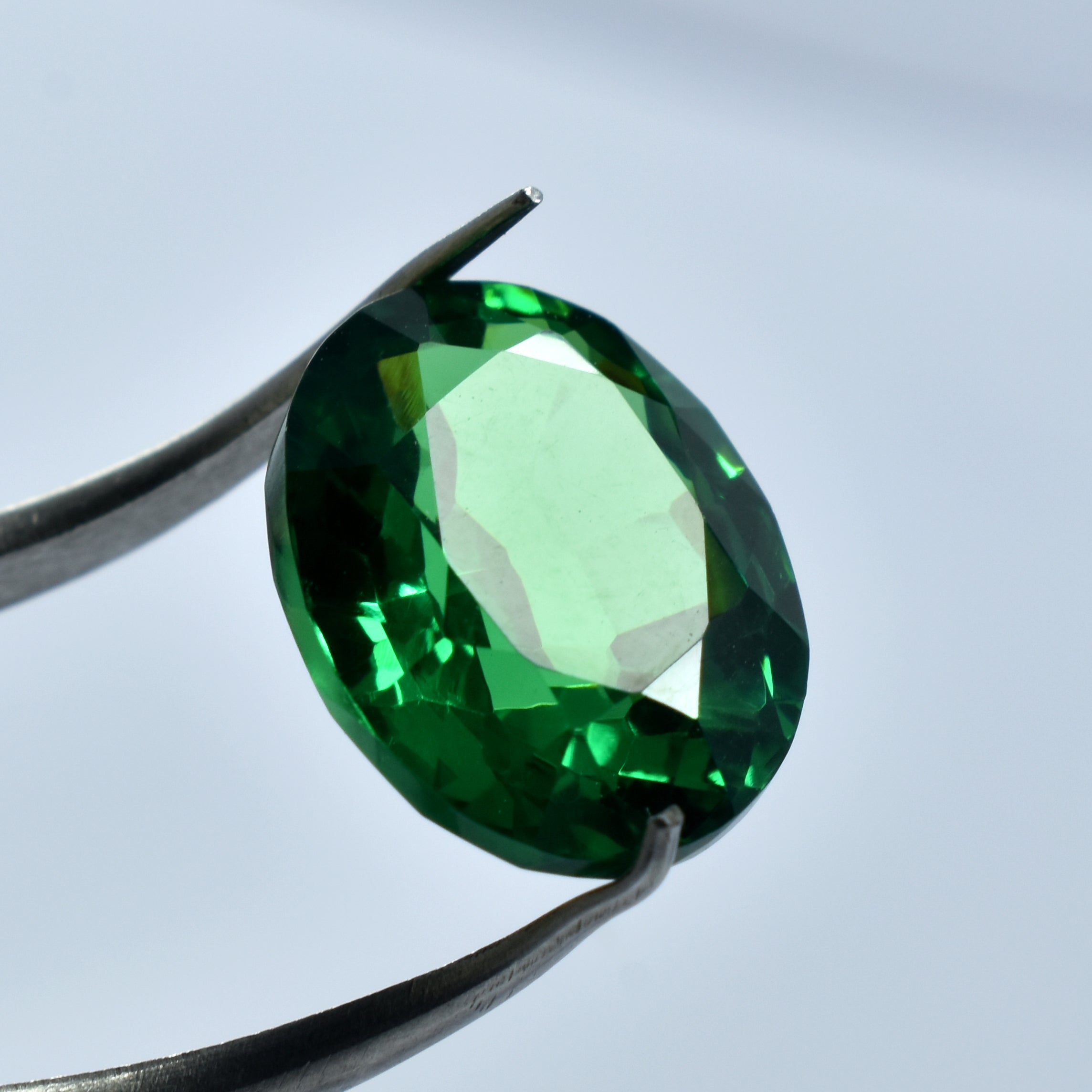 Tsavorite Natural Green Garnet Oval Shape 11.10 Carat Certified Garnet Loose Gemstone