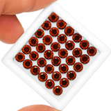 Lot Of 10 Pcs SAPPHIRE Orange Round Cut Natural 5x5 mm Loose Gemstone CERTIFIED