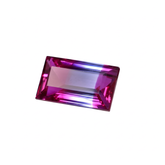 Natural sapphire from Sri Lanka, 18.30 carats, an emerald-cut certified gemstone.
