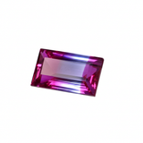 Natural sapphire from Sri Lanka, 18.30 carats, an emerald-cut certified gemstone.