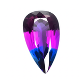 30.60ct pear-cut bi-color sapphire, a certified natural loose gemstone