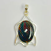 38 Ct Natural Oval Opal 925 Sterling Silver CERTIFIED Gems Pendant Free Delivery