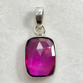 Beautiful 20 Ct Cushion Pendant Natural CERTIFIED 925 Sterling Silver For Gift