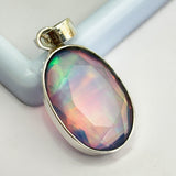 sterling silver opal pendant