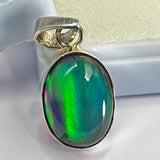 CERTIFIED Natural Opal 21 Ct Oval Gems 925 Sterling Silver Pendant Free Delivery