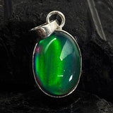 CERTIFIED Natural Opal 21 Ct Oval Gems 925 Sterling Silver Pendant Free Delivery