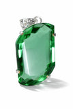 sterling silver emerald pendant
