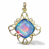sterling silver opal pendant