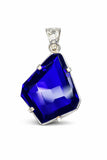 sterling silver tanzanite pendant