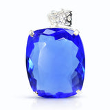sterling silver tanzanite pendant