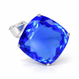 sterling silver sapphire pendant