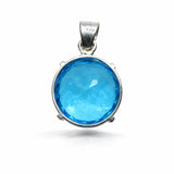 sterling silver topaz pendant