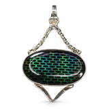 sterling silver opal pendant