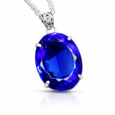 natural sapphire pendant