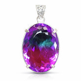 natural sapphire pendant