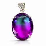 sterling silver sapphire pendant