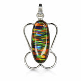 sterling silver opal pendant
