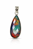 sterling silver opal pendant