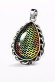 sterling silver opal pendant