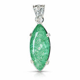 natural emerald pendant