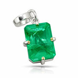 natural emerald pendant
