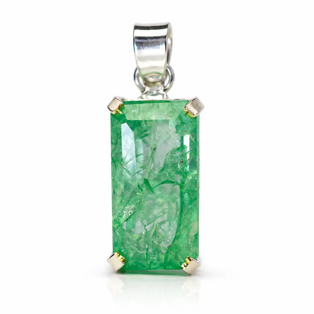natural emerald pendant