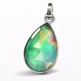 sterling silver opal pendant