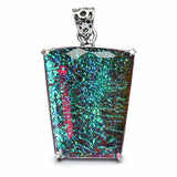 sterling silver opal pendant