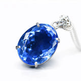 sapphire pendant for women