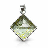sterling silver gemstone pendant