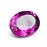 Certified 33.65 carat bi-color sapphire, an oval-cut loose gemstone with free shipping and a gift.