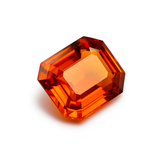 12.00 Ct Natural Orange CERTIFIED Sapphire Earring Size Emerald Loose Gemstone