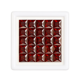 9 Pcs Natural CERTIFIED Sapphire Dark Orange Square Cut Loose Gemstone 5x5 MM