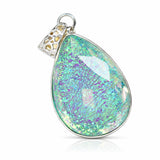 sterling silver opal pendant