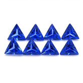 8 Ct Natural Blue Sapphire Trillion Cut 5x5 mm CERTIFIED Loose Gemstone