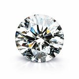 Round diamond on a white background