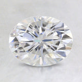 Oval Moissanite Gemstone CERTIFIED VVS1 Quality 8x12 mm Brilliant D-White Color