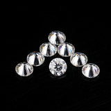 Round D Color CVD VVS1 2.00 MM 6 Stones Lot Synthetic Moissanite Loose Gemstone